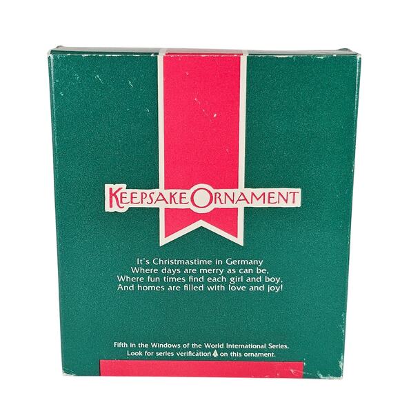 Hallmark Keepsake Christmas Ornament Germany 1989 Windows of the World QX462-5 - Picture 11 of 14